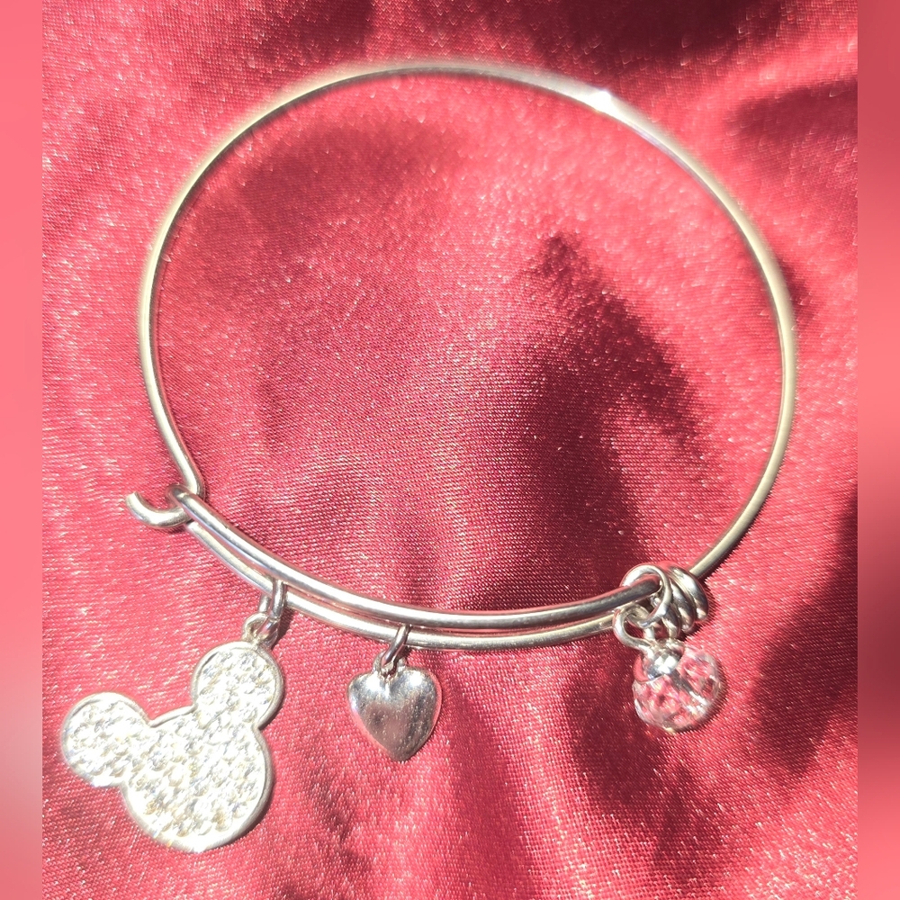 Mickey Mouse Disney Silver Charm Bracelet